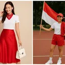 Inspirasi Outfit Warna Merah Putih yang Modis untuk Rayakan 17 Agustus