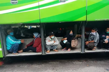 Pemudik yang nekat mudik lebaran