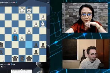 Irene Kharisma Sukandar bertanding catur bersama Gotham Chess  pada (31/3/2021) dalam Youtube Live Streaming di Kanal Irene Sukandar dan Twitch