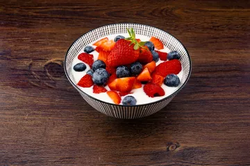 Ilustrasi yogurt bowl