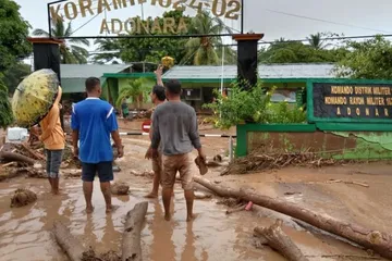 Kondisi pascabanjir bandang dan tanah longsor NTT
