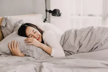 Ilustrasi perempuan tidur