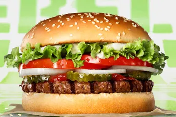 Ilustrasi Plat-Based Whopper