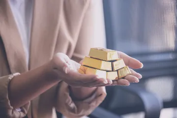 Ilustrasi investasi emas.