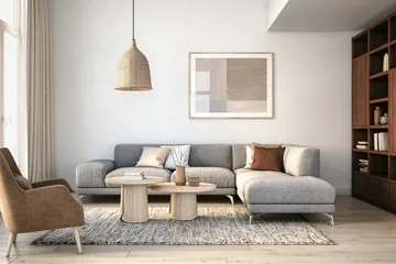 Ilustrasi karpet di apartemen.