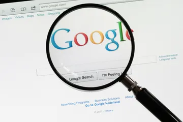 Ilustrasi mesin pencarian google