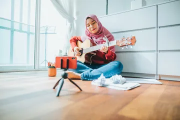 ilustrasi melakukan live streaming