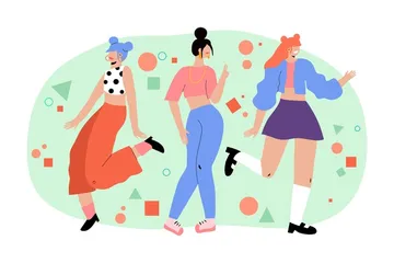 Ilustrasi fangirling musik K-Pop dan drama Korea yang jadi budaya pop masa kini