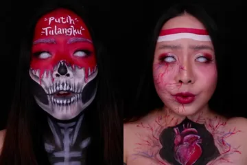 Hasil Make Up Kemerdekaan yang bikin merinding