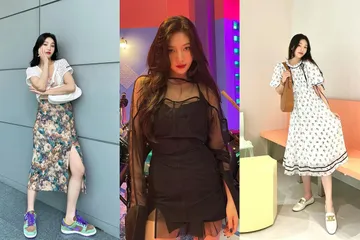 Joy Red Velvet punya gaya yang chic dan cute. 