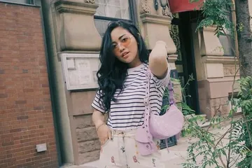 Salah satu foto OOTD Rachel Vennya di New York. 