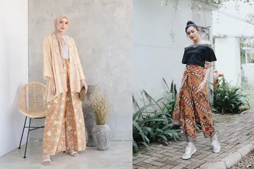 Inspirasi outfit kondangan pakai celana yang bisa dicoba