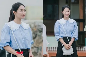 Rekomendasi kemeja kerah lebar seperti Shin Min Ah Hometown Cha-Cha-Cha