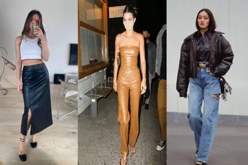 Inspirasi gaya dengan fashion berbahan kulit