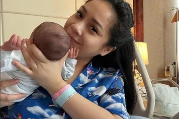 Nagita Slavina dan anak keduanya