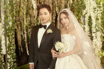 Taeyang BIGBANG dan istrinya, Min Hyo Rin. 