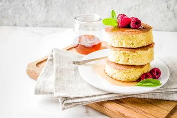 Memasak cepat pancake ala Jepang.