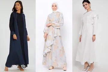 Rekomendasi baju Lebaran gamis di Zalora.