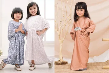 Rekomendasi kaftan anak untuk Lebaran.