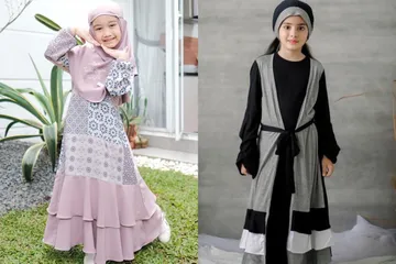 Rekomendasi baju Lebaran modest anak.
