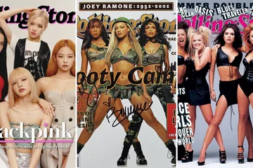 Girl group yang fotonya ditampilkan di sampul majalah Rolling Stone.
