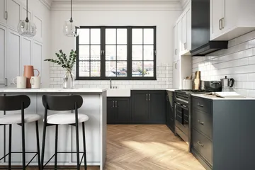 Inspirasi desain interior dapur dan ruang makan