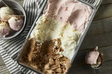 Tips memasak cepat es krim neapolitan.