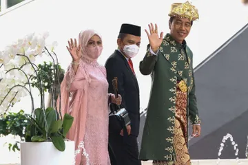 Presiden Jokowi saat sampaikan Pidato Kenegaraan pada 16 Agustus 2022