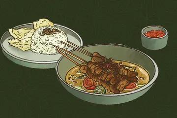 Menu hidangan utama di Antaeasa, salah satunya Tongseng Kambing oleh Renatta Moeloek