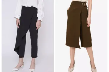 Rekomendasi wrap pants untuk outfit ke kantor