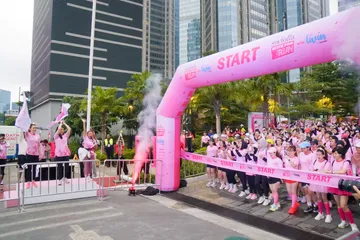 Event fun run dengan pengalaman unik serta interaktif bagi para beauty enthusiast.