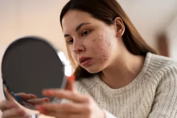 Faktor internal yanng membuat kulit wajah perempuan berjerawat.