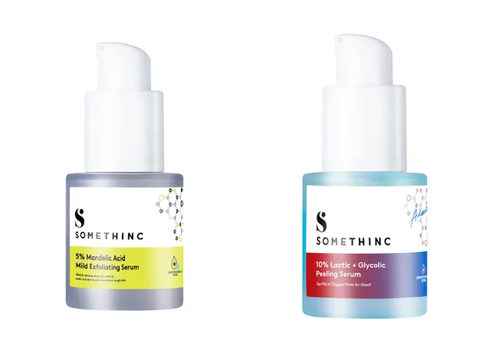 5% Mandelic Acid Mild Exfoliating Serum dan 10% Lactic + Glycolic Peeling Serum