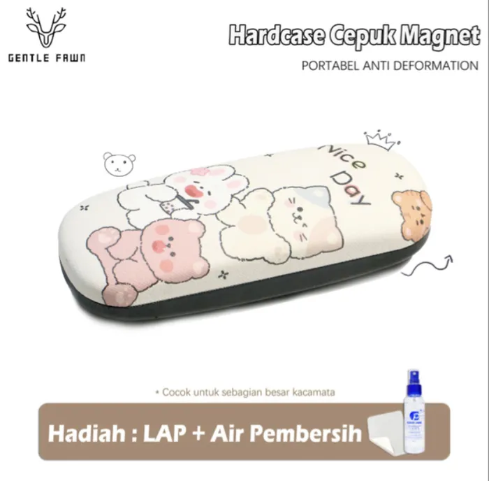 GENTLE FAWN - Tempat Kacamata Motif