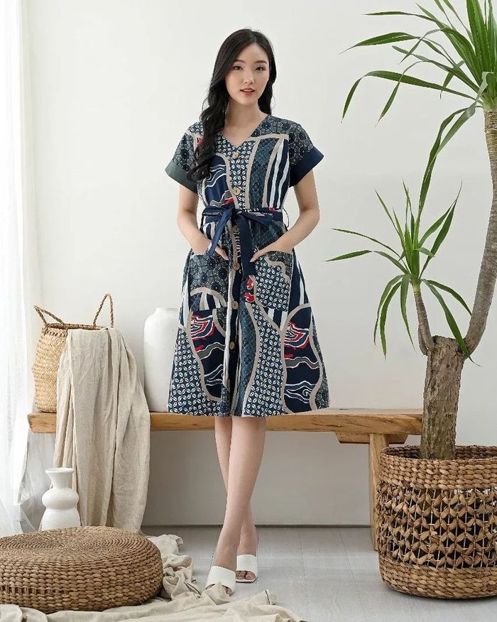 Dress batik AMM 234- batikkoe.id