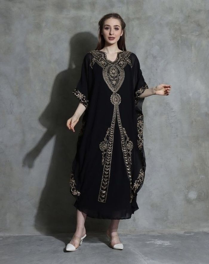 Contoh baju kaftan sale