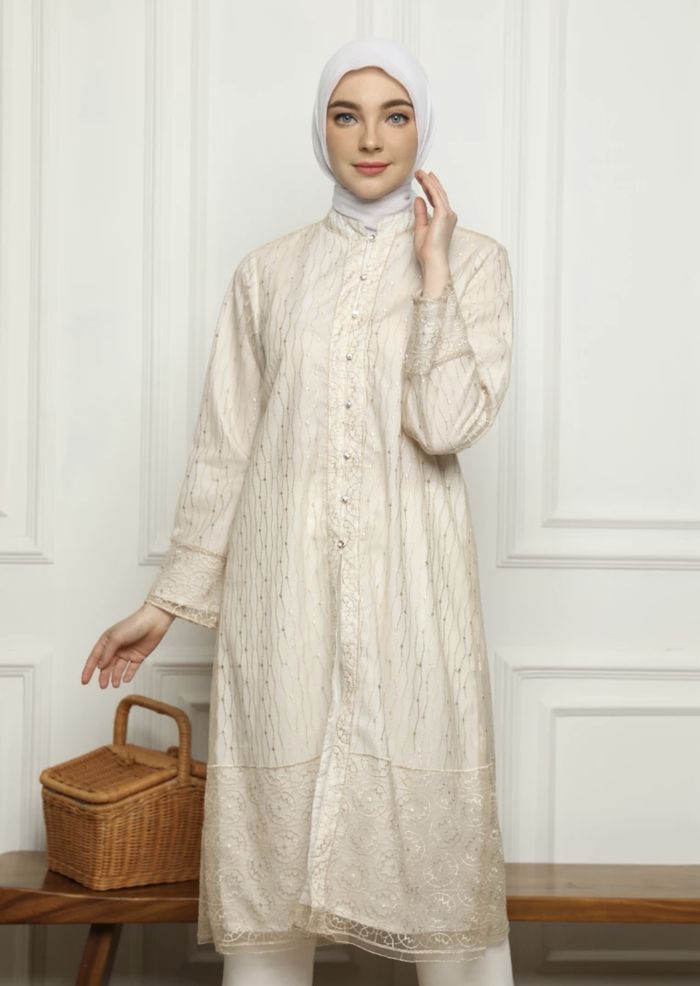 COME Maia Festive Tunik 747 Light Gold.