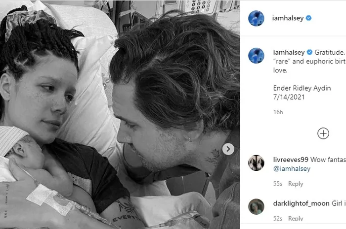 Halsey melahirkan anak pertamanya.