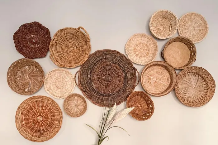 Rekomendasi dekorasi dinding anyaman.