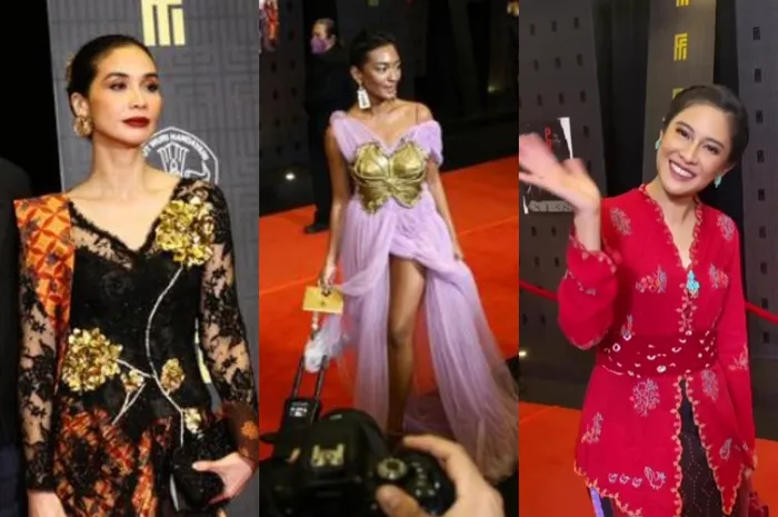 Busana para artis di Festival Film Indonesia 2021.