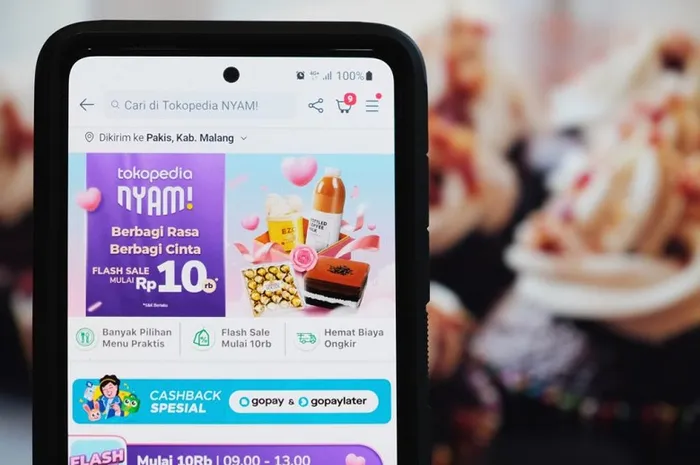 Ilustrasi belanja di Tokopedia