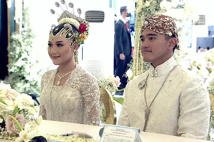 Pernikahan Kaesang dan Erina di Yogyakarta berjalan lancar.