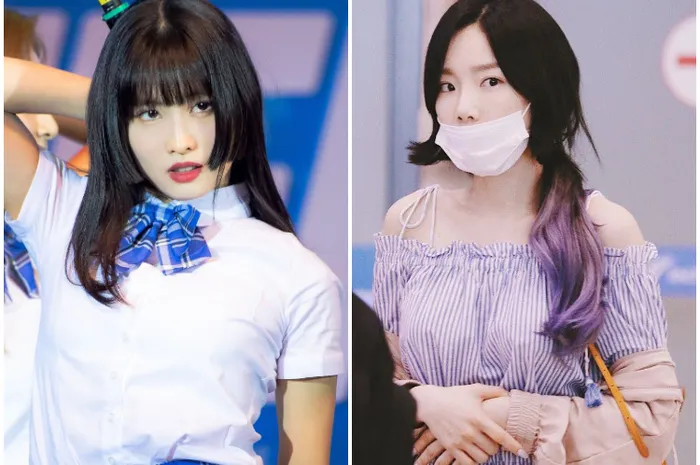 5 K Pop Idol Dengan Gaya Rambut Hime Cut Momo Twice Hingga Taeyeon 