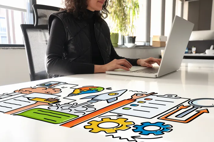 Ilustrasi content marketing.