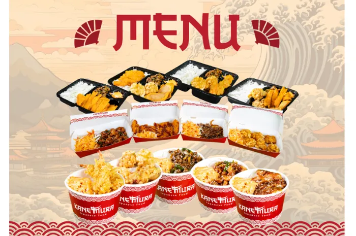 Rangkaian menu Kanemura Japanese Streetfood 