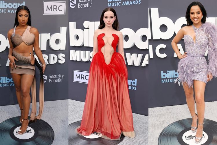 Ada Dress Merah Menyala, Ini 5 Gaun Terbaik Billboard Music Awards 2022