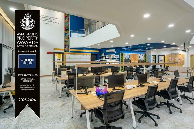 Gabungkan Fungsi, Estetika dan Inovasi, Desain Interior Kantor Ini Dapat Penghargaan Bergengsi