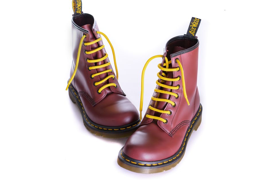 red brown doc martens