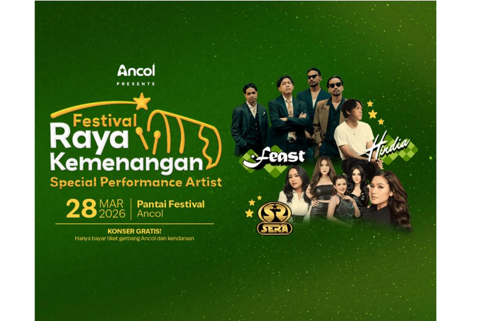 Rangkaian Acara Lebaran di Ancol, Ada Konser Hindia hingga Fireworks di Pantai Lagoon 