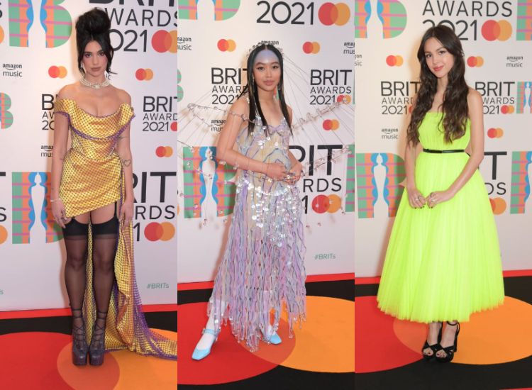 Sederet penyanyi papan atas hadir di Brit Awards 2021 dengan mengenakan berbagai busana yang menarik perhatian.